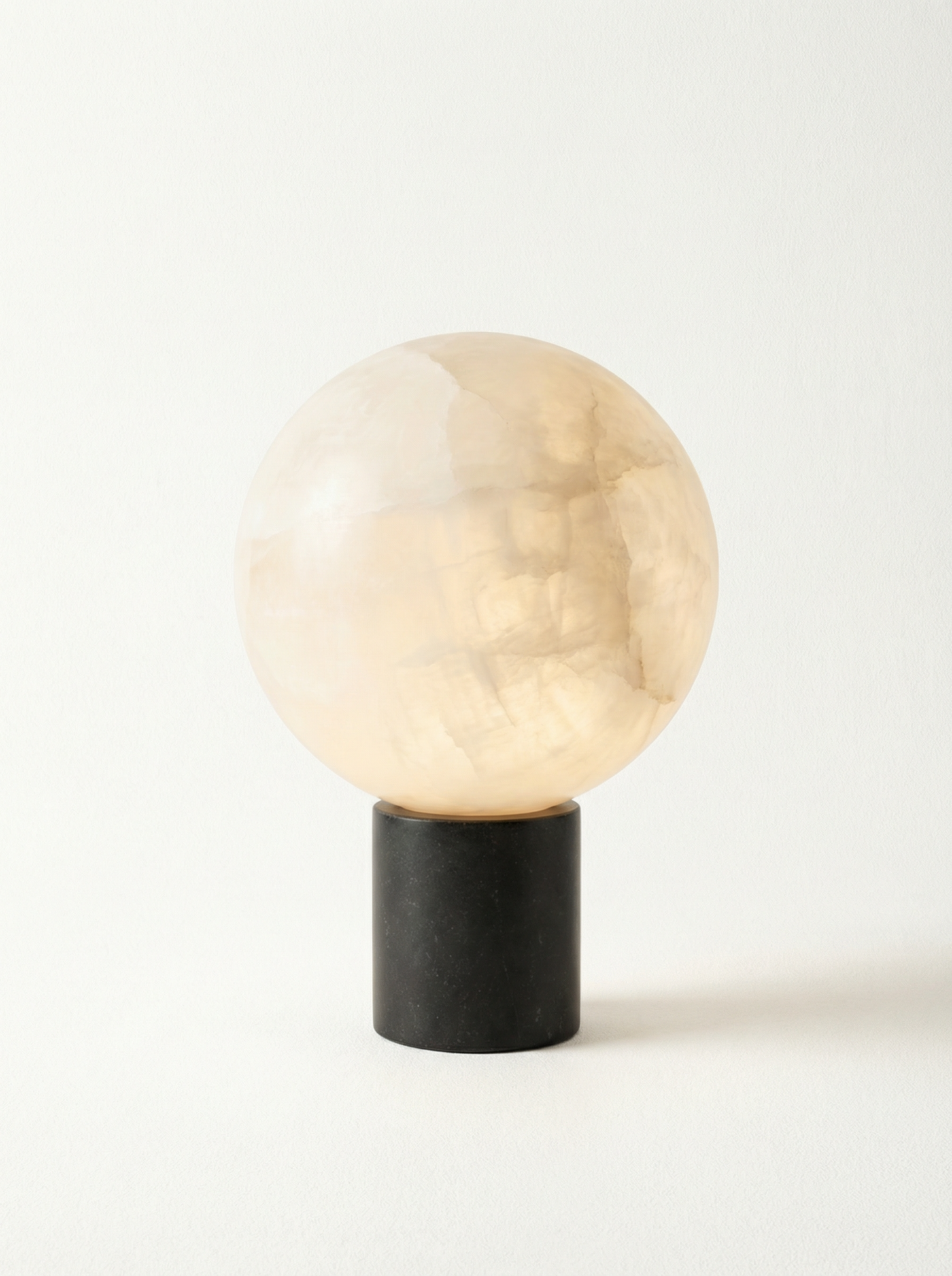 The Alabaster Orb - Rechargeable Natural Alabaster Table Lamp