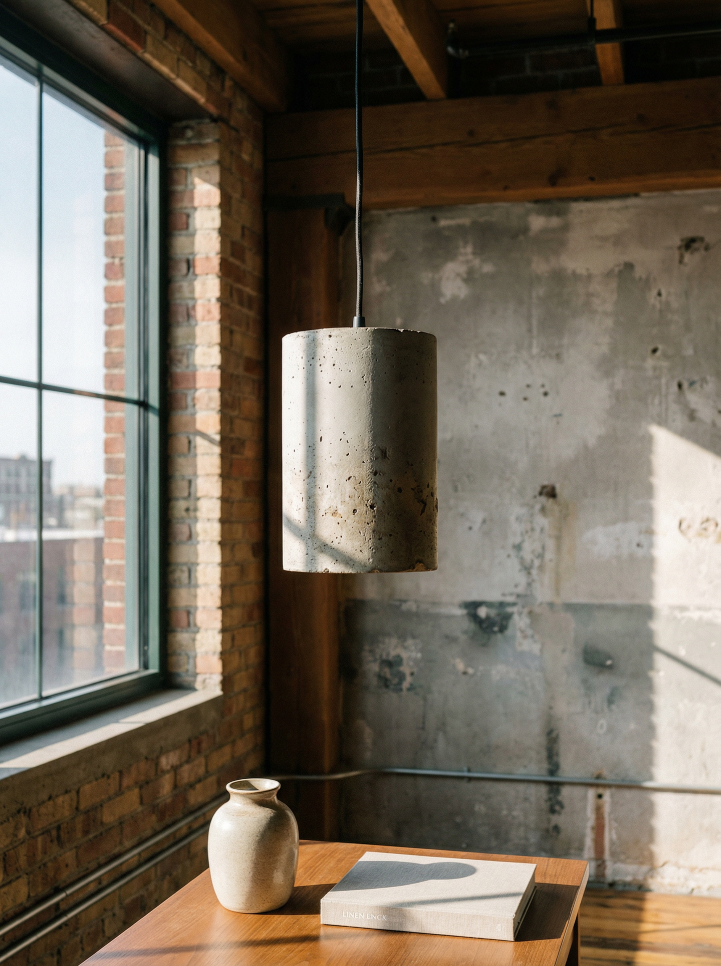 The Concrete Minimalist Pendant - Concrete Hanging Lamp