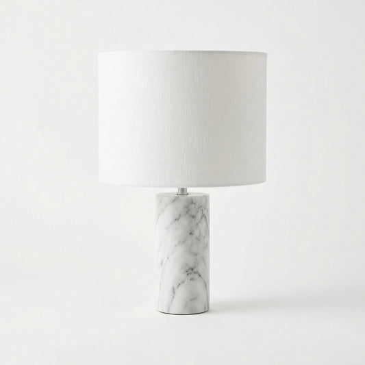 Marble Effect Table Lamp