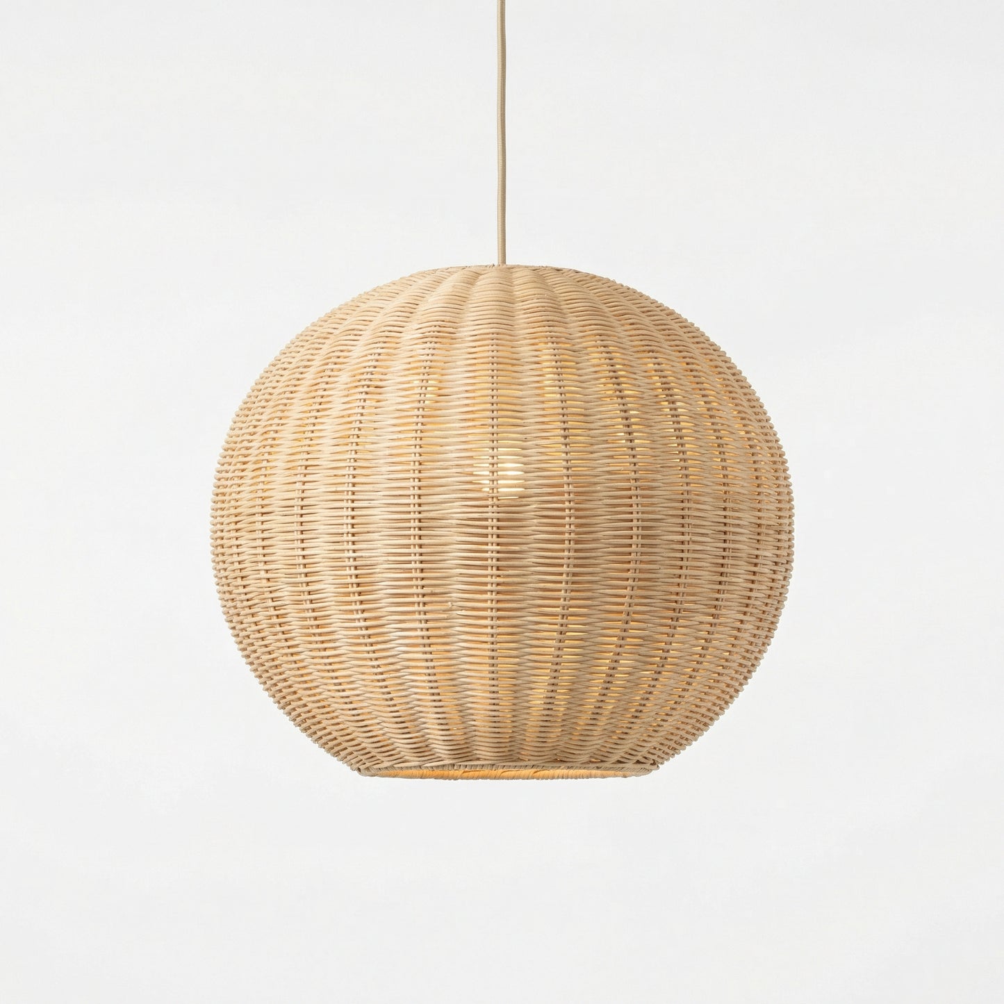 Rattan Globe Pendant Lamp