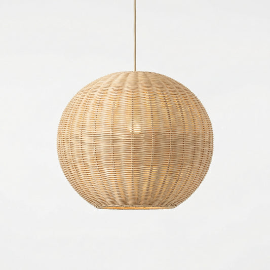 Rattan Globe Pendant Lamp