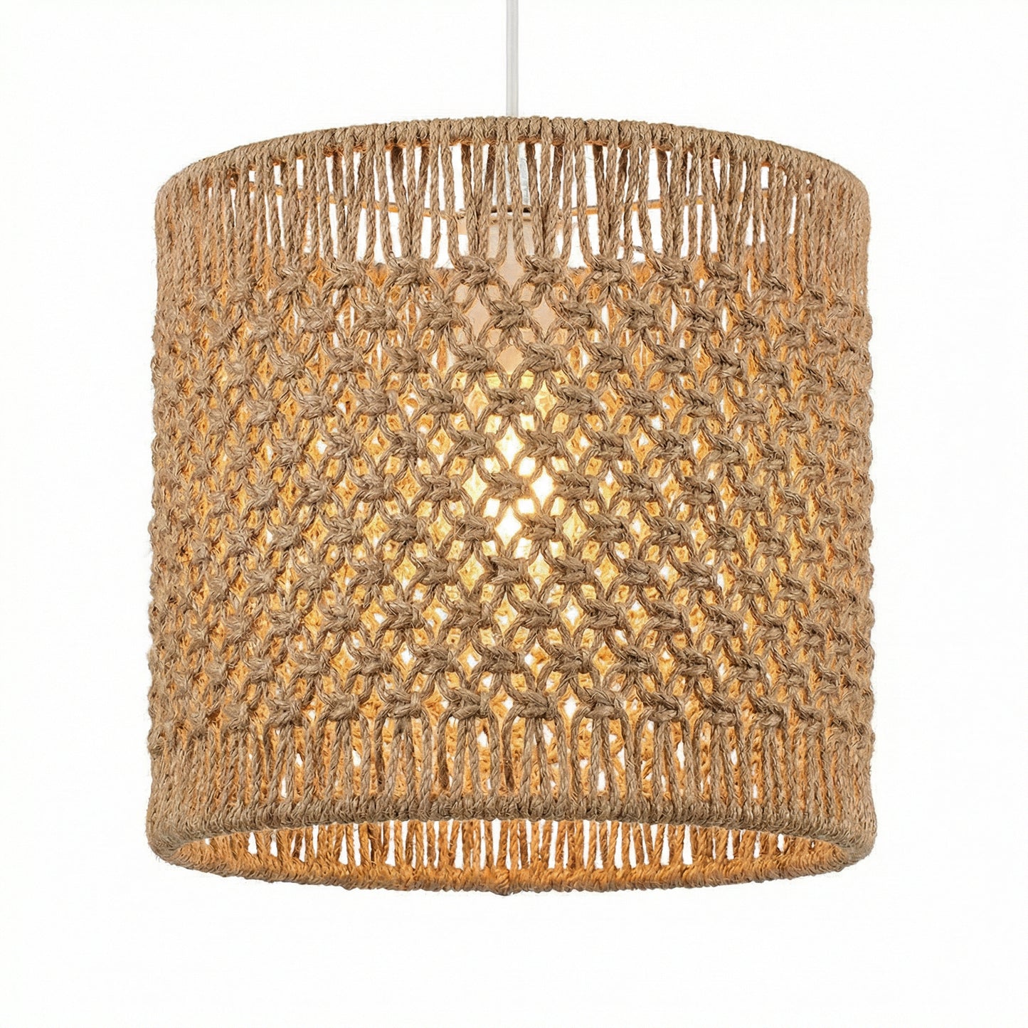 Macramé Rope Pendant Lamp