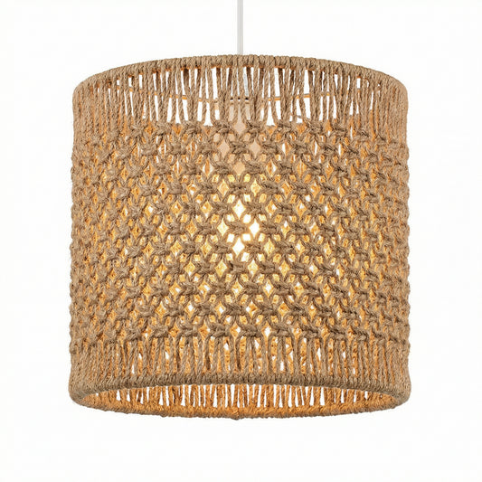 Macramé Rope Pendant Lamp
