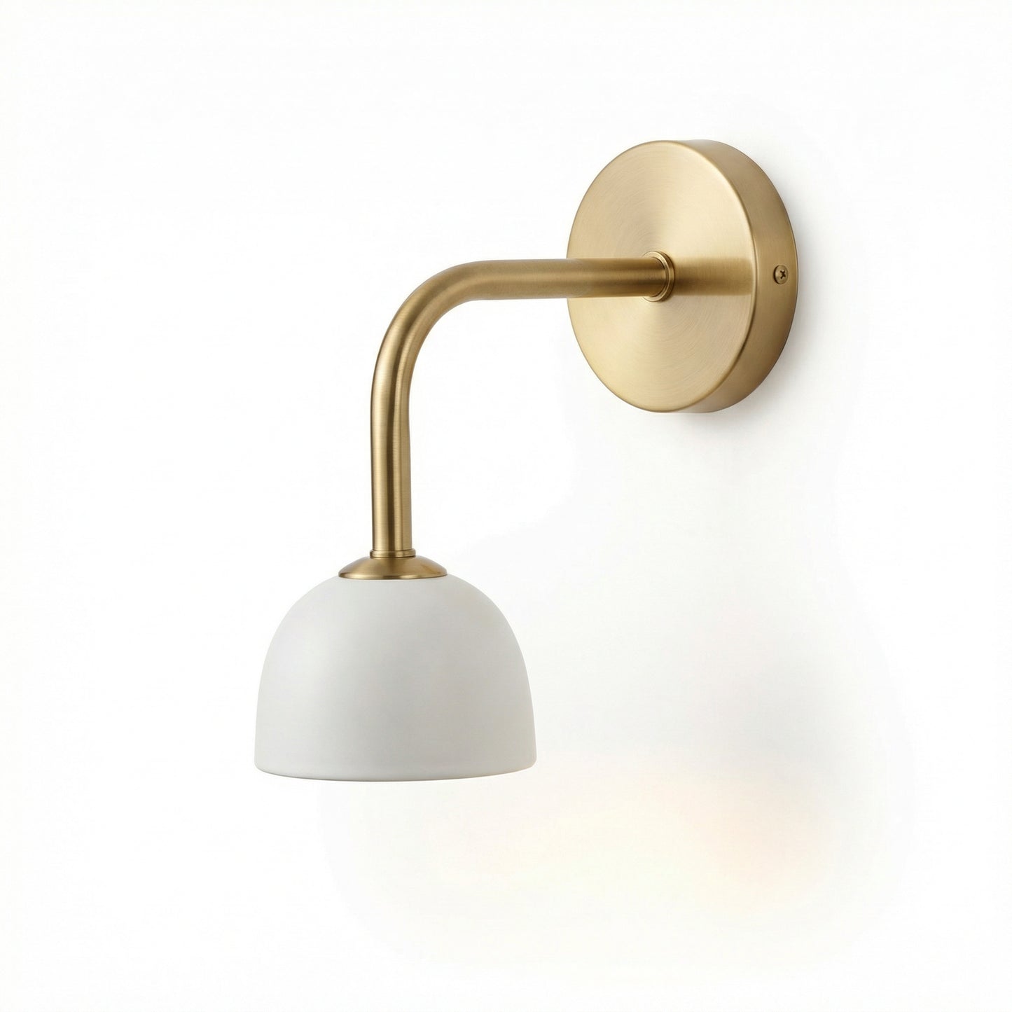 Brass & Ceramic Wall Sconce